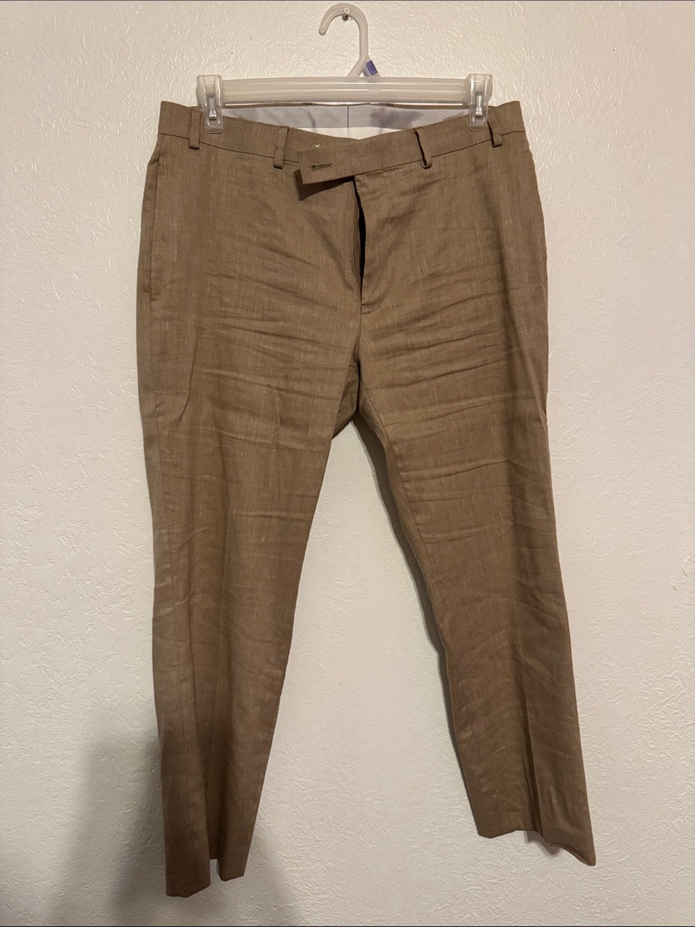 Calvin Klein Men's Light Brown Dress Pants